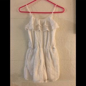 Size 11/12 Girls Abercrombie Kids White Romper